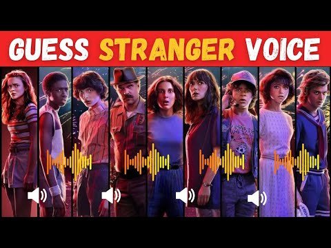 Guess The Voice  🔊 The ULTIMATE Quiz For STRANGER THINGS Fans 🎬| Netflix, El, Mike, Joyce, Jim, Max