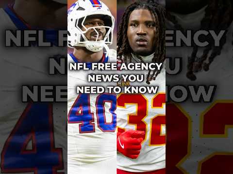 NFL Free Agency News You NEED To Know #nfl #nflnews #nflfreeagency #nflfootball #shorts