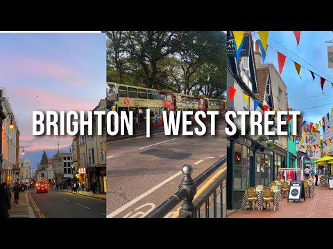 ASMR walking/Brighton UK West street |