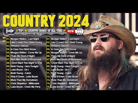 Country Music Playlist 2024 💖 Chris Stapleton, Luke Bryan, Luke Combs, Morgan Wallen, Kane Brown