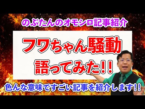 のぶ記事５☆フワちゃん騒動について語ってみた！！