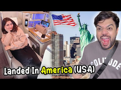 Landed In United States Of America 🇺🇸🔥 | Business Class Flight Surprise For Aroob 😍