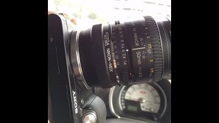 Nikon FマウントをSONY Eマウントへの変換アダプタ購入