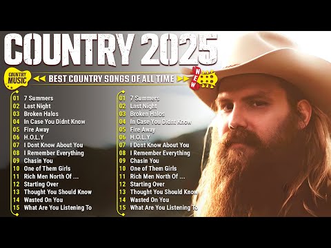 Country Music Playlist 2025 - Chris Stapleton, Kane Brown, Morgan Wallen, Luke Combs, Jason Aldean