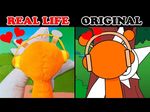 The Best TikTok of Incredibox Sprunki: OREN kisses WENDA | ORIGINAL vs Plush REAL LIFE