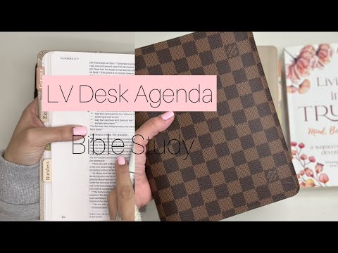 LV Desk Agenda • Bible Study • Plan with me • Daily Devotional #lv #biblestudy