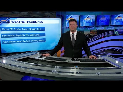 Video: Some sun, cooler Wednesday