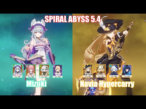 C0 Mizuki & C0 Navia Hypercarry | Spiral Abyss 5.4 | Genshin Impact