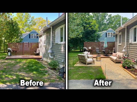 Building a DIY Crushed Stone Patio Fire Pit Area - ASMR