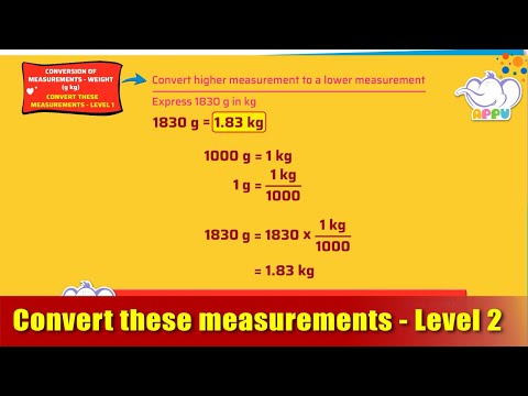 G5 - Module 15 - Ex2 - Convert these measurements - Level 2 | Appu Series | Grade 5 Math Learning