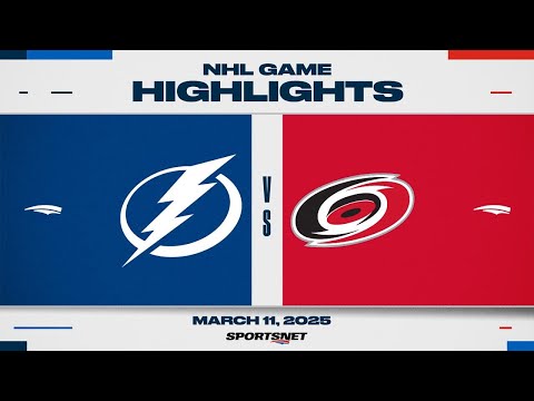 NHL Highlights | Lightning vs. Hurricanes - March 11, 2025