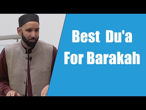 Best  Du'a For Barakah || Dr. Omar Suleiman