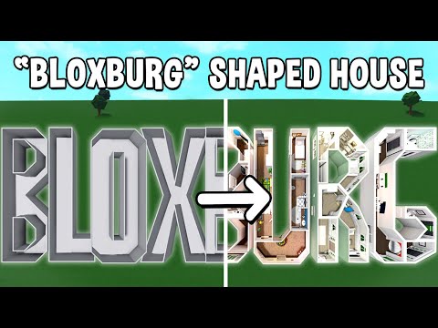 Building the WORD 'BLOXBURG' into a Bloxburg House