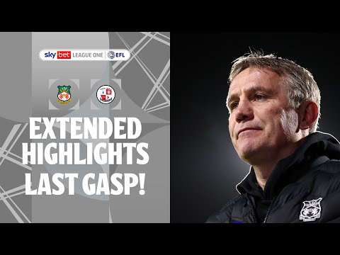 LAST GASP RED DRAGONS | Crawley Town v Wrexham extended highlights