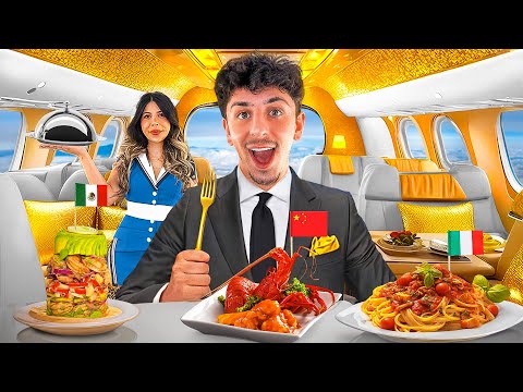 Eating EVERY Airplane Food From Around the World!