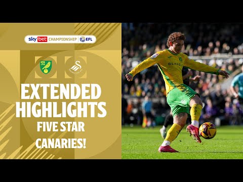 FIVE STAR CANARIES! | Norwich City v Swansea City extended highlights