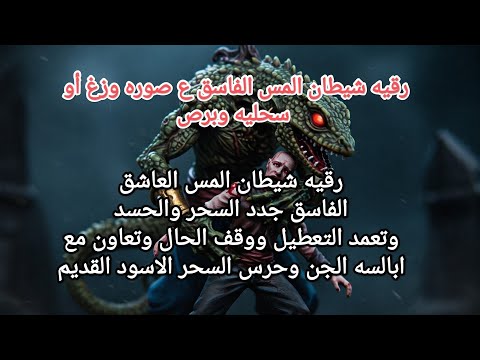 Ruqyah shitan almas alfasq رقيه شيطان المس الفاسق ع صوره وزغ برص سحليه عطل وجدد السحر الاسود