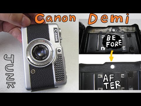 【フィルムカメラ】Canon Demi を整備して、写真を撮りました！ハードオフのジャンク 1100円で買いました Junk camera