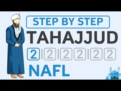 How to pray Tahajjud Salah - 2 Rakat Nafl Namaz - Male Guide to Salah & Beginners Step by Step