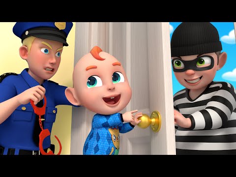 Knock Knock Knock! Who’s There (Safety tips) | Who's At the Door | Rosoo Nursery Rhymes & Kids Songs