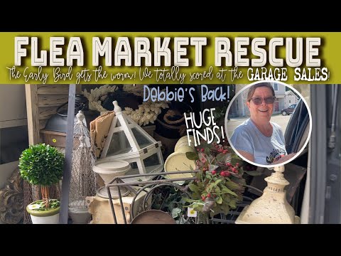 COME SHOP THE GARAGE SALES AND YARD SALES WITH DEBBIE AND I FOR HUGE THRIFTED HOME DECOR FINDS!