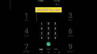 2GB free data🤑 Airtel free data 2025😱 Airel free data code #shorts #airtel #airtelfreedata