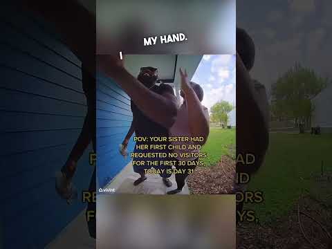 This doorbell camera caught a wholesome moment ❤️ #ytshorts #viral