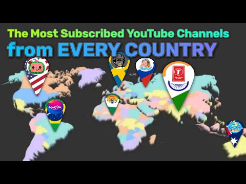 The Most Subscribed YouTube Channels From EVERY COUNTRY: 2022 Edition