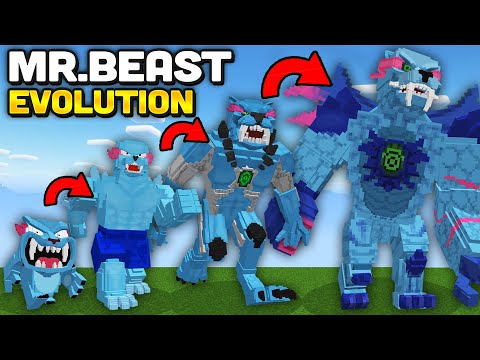 Minecraft But I Evolve MR.BEAST MUTANT