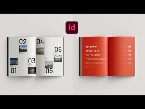 Portfolio Table of Contents for Architects! InDesign Tutorial