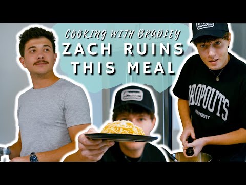 Zach Justice Ruins our Spaghetti Carbonara | Cooking With Bradley