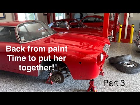 Lancia Flavia Zagato Update Part 3, back form the paint shop!