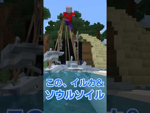 【#マイクラ】【#minecraft】「泳ぐときの違い」difference when swimming. 【#shorts】【#コマンド】【#ゆっくり】