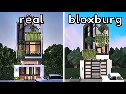 Building a NARROW house in Bloxburg