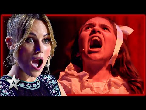 10 Year Old TERRIFIES The Judges in a SPOOKY Audition! | Kids Got Talent