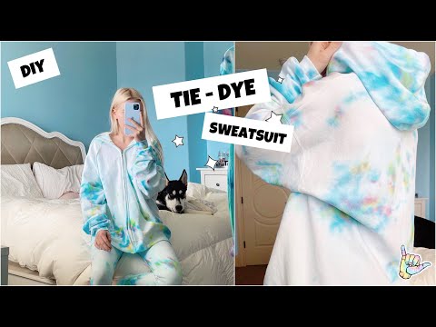 lookin' fly on a budget // DIY tie-dye sweatsuit