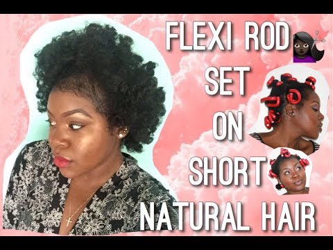 FLEXI-RODS ON SHORT TYPE 4 NATURAL HAIR- Beautiful, Long-Lasting