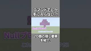 【マイクラ統合版】絶対に知らないコマンドでのみ手に入る隠し要素20選#shorts