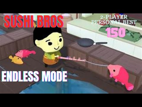 Diner Bros - Sushi Bros - Endless Mode (2-player record: 150)