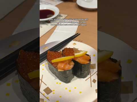 sushi in Japan hits different #sushi #tokyo #japan #vlogger #shortsviral