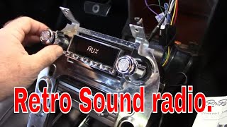 Retro sound radio in a classic Mustang. Jade part 108.