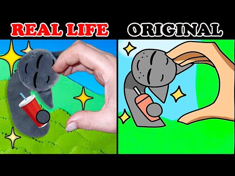 Best TikToks of INCREDIBOX SPRUNKI 💖 Heart hand 💖  | ORIGINAL vs Plush Toy REAL LIFE