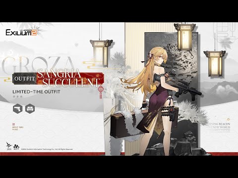 Girls Frontline 2: Exilium | Groza Outfit Showcase | Sangria Succulent