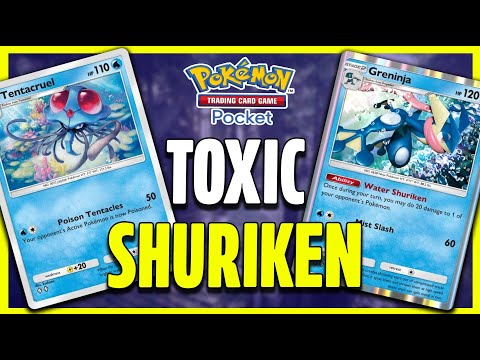 This deck went on a CRAZY 6-0 winstreak! Greninja + Tentacruel Guide - Pokemon TCG Pocket