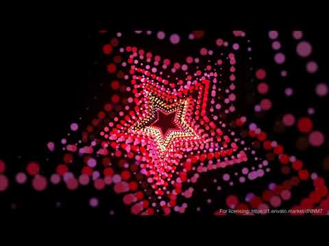 VJ Star Tunnel Stars Flow Loop Royalty free Animation 4K Motion Background Video footage VFX