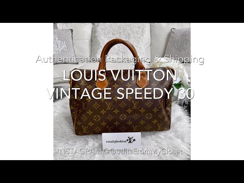 Louis Vuitton Monogram 1980's Vintage French Co USA Speedy 30: Authenticating Packaging Shipping