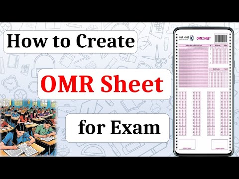 How to Create OMR Sheet for Exam in Mobile