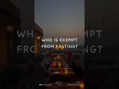 Who is exempt from fasting in Ramadan? 🤔 #Ramadan #FastingRules #ramadan2025 #ramadanguide #islamic