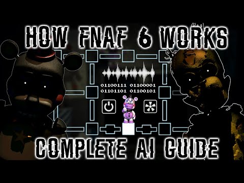 How FNAF 6 Works: Complete Guide/AI Breakdown (HARDEST SATURDAY + ALL ENDINGS COMPLETE)