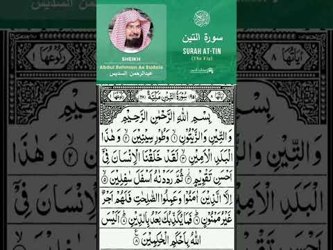 surah at tin recitation sheikh abdu rahman al sudais #viral 🔥🔥🔥#shortsfeed #trending